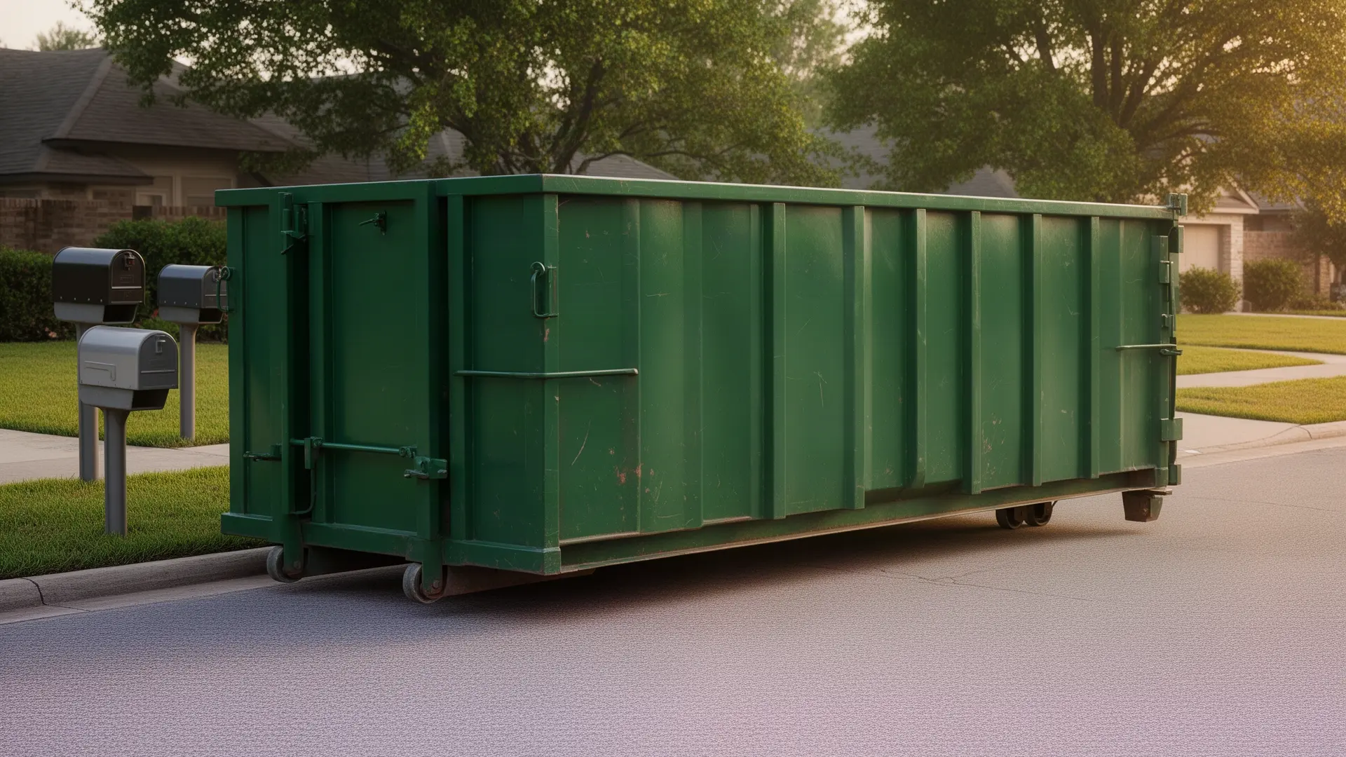 Roll-off dumpster from Campbell Hard Hat Container Rental in Campbell, CA